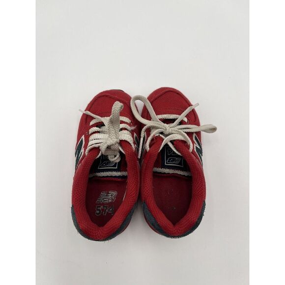 New Balance 574 Red White Navy Blue Toddler Shoes Size 7- KL574PSI Review Photos - Picture 5 of 9
